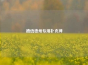 德信德州专用扑克牌