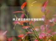 网上德信德州扑克算赌博吗