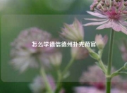 怎么学德信德州扑克荷官