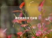 德信德州扑克 打价值