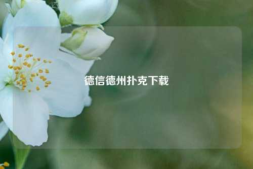 德信德州扑克下载