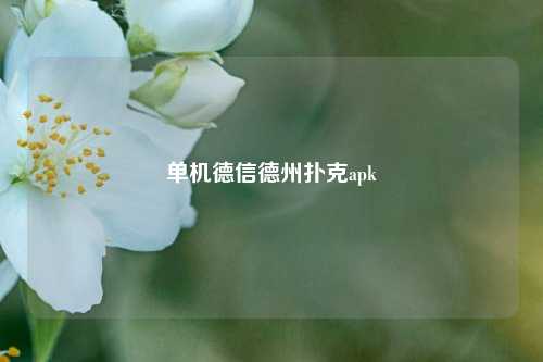 单机德信德州扑克apk