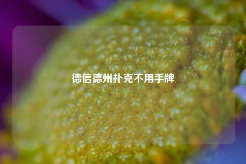 德信德州扑克不用手牌